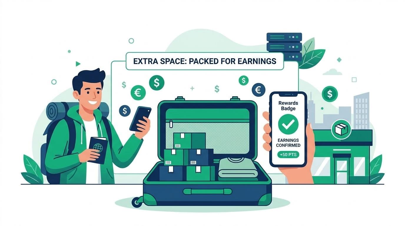 Gagner de l’argent avec son espace bagage
