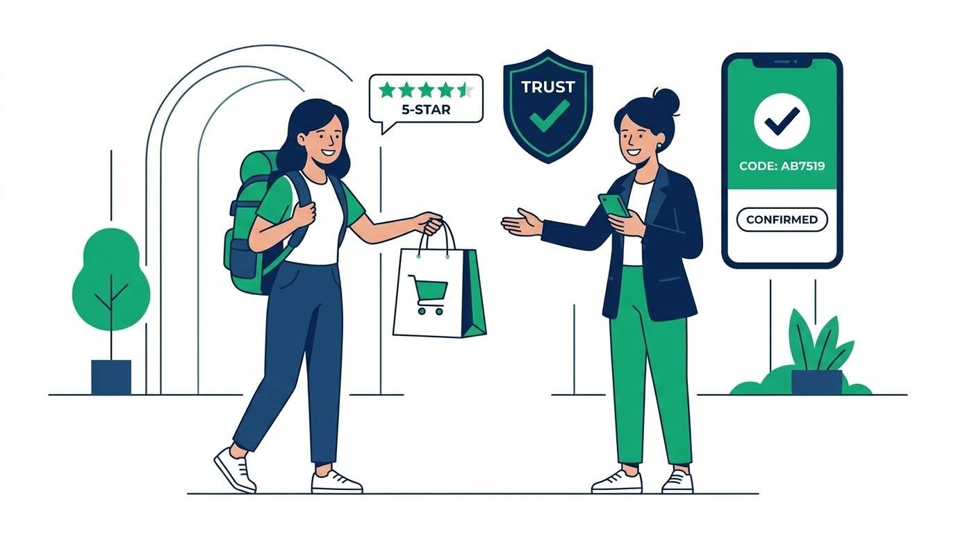 Voyageurs de confiance et achats sécurisés